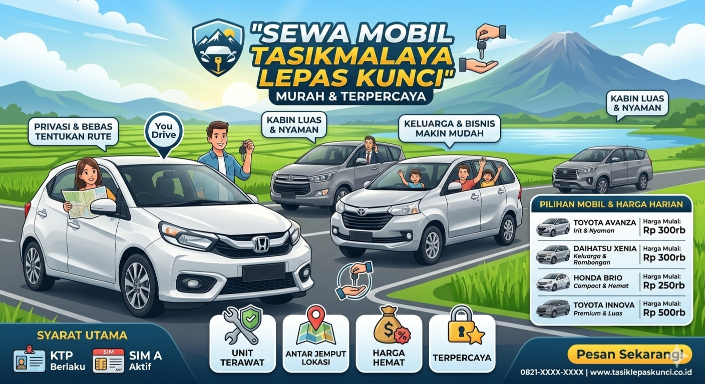 Sewa Mobil Tasikmalaya Lepas Kunci Murah dan Terpercaya
